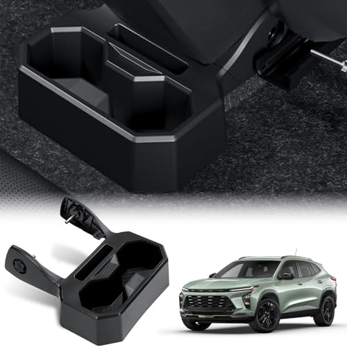 Abystar Backseat Floor Cup Holder Console Mounted Drink Holder Rear Storage Organizer Interior Accessories Compatible with Chevrolet/Chevy Trax 2024 2025