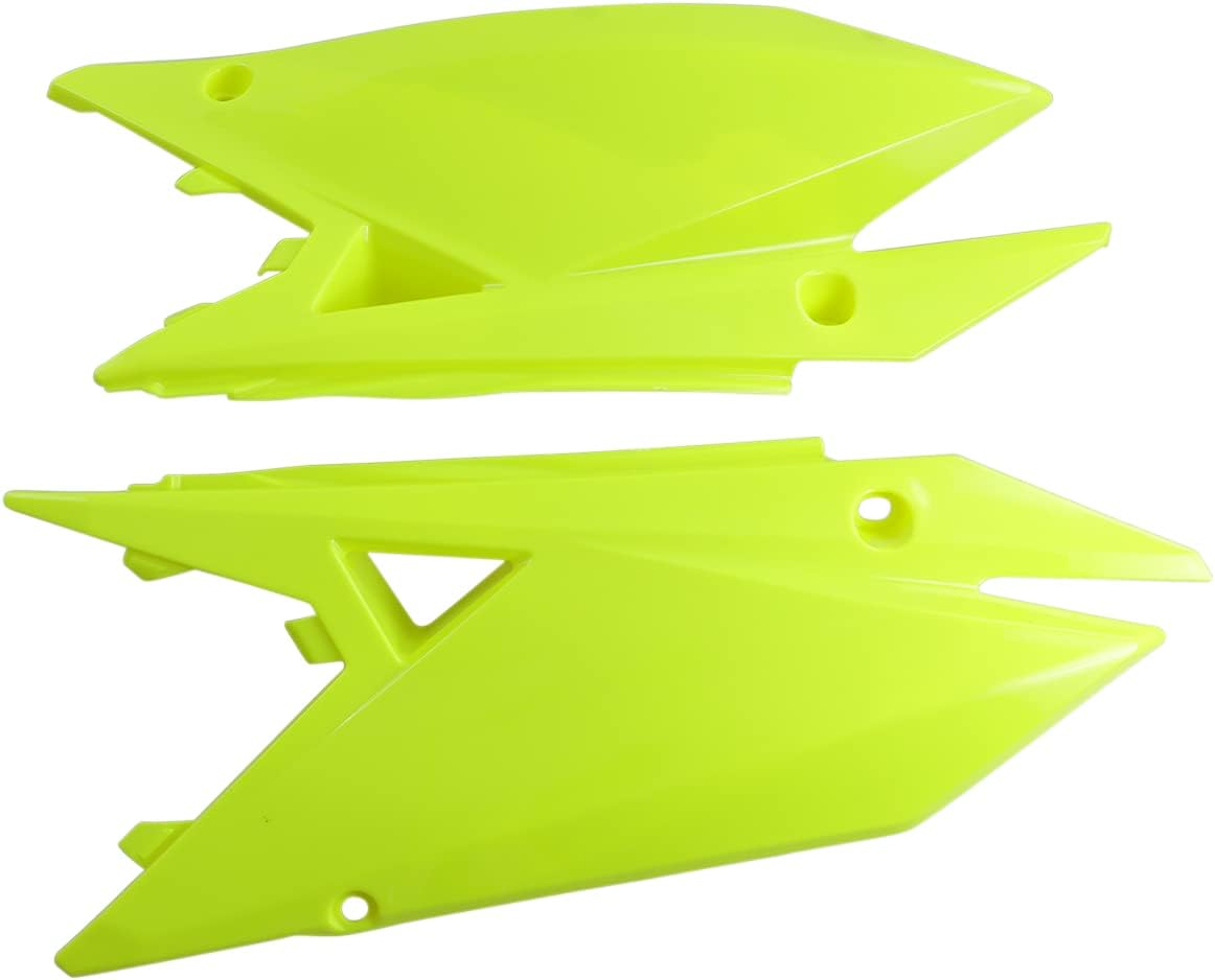 Side Panels neon yellow for Suzuki RM-Z 250/RMZ 250 (2019-25) - RM-Z 450/RMZ 450 (2018-25)