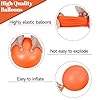 68Pcs Black and Orange Balloons, 12 inch Orange Black Latex Balloon Set with Confetti Ribbons Reusable, Fade-Resistant for Halloween, Graduation Spooky Party Decorations. #2