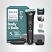 Philips Norelco Body Groomer 7000 Series, Waterproof Men's Full Body Groomer with Travel Case, Triple Protect Shave System & Body Hair Trimmer with Contour-Following 2D Flexing Head, BG7490/50