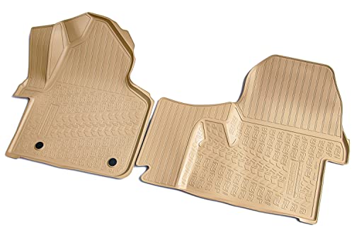 Recambo Alfombrillas de goma 3D compatibles con Mercedes Sprinter W907, año de fabricación a partir de 2018, alfombrillas de goma para coche, ajuste perfecto, con borde Cover