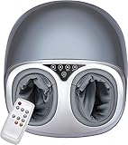 Foot Massager Machine with Heat, 5 Shiatsu Kneading Techniques Heated Foot Massager with Rolling, 3...