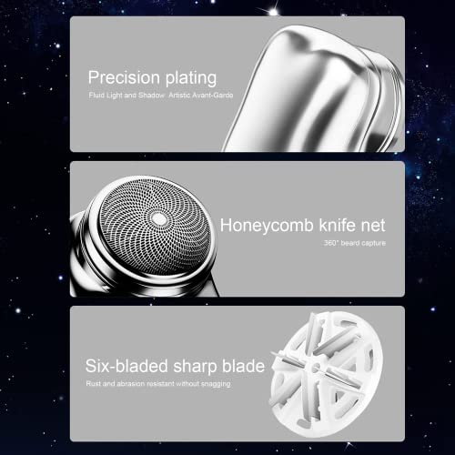 Mini Shaver Portable Electric Shaver, 2023 New Upgrade Portable Electric Shave, Magic Usb Mini Shaver Electric Razor For Men, Easy One-Button Use Suitable For Home,Car,Travel And Gifts(Black-R1) #TOP4