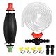 Handpumpe zum UmfüLlen von FlüSsigkeiten Wie Benzin, XL Umfüllpumpe, 2,5m KraftstoffbestäNdiger PVC Stöpsel und FlüSsigkeitsregler für Transport von Wasser Benzin Diesel Motoröl