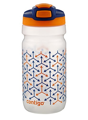Contigo AUTOSPOUT Straw Squeeze Kids Water Bottle, 18 oz, Oxford Blue