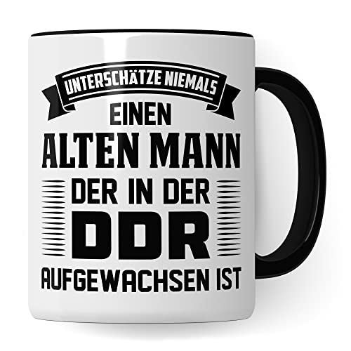 DDR Opa Tasse DDR Kaffeetasse Geschenk für Kinder der Deutsche Demokratische Republik Kaffeetasse Ostdetuscher Humor Witz Geschenk für Männer Ostdeutschland Ossi Geschenkidee