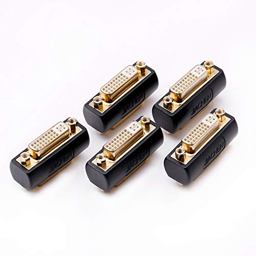 Adaptador DVI hembra a hembra con contactos de oro que eliminan interferencias en mamparos