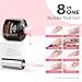 modelones Builder Nail Gel, 8-in-One Pink Builder for Nail Thickening, U/V LED Lamp Cured Hard Color Base Extension Rhinestone Tips Glue Gel Polish in a Bottle for DIY Home Manicure Women