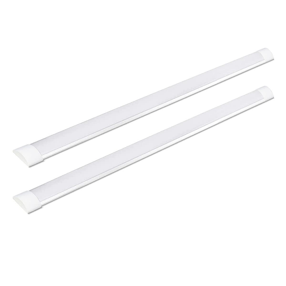 Set - Lichtleiste, 150cm, 50W, 6000 Lumen, Kaltweiß 6500K, IP20, 120 lm/W, Röhrenlampe, Langfeldleuchte, Kellerleuchte, Kein Flackern, Innenmontage (2-er Pack)
