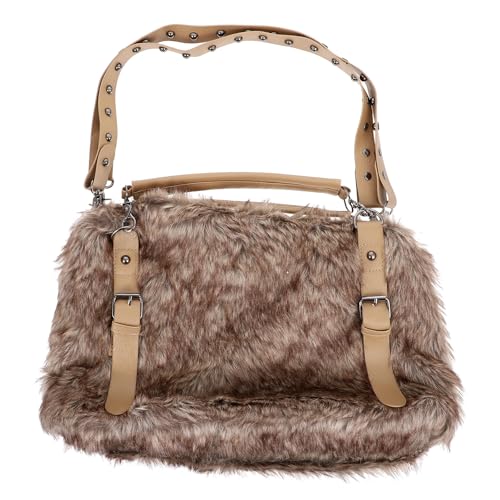 Sac en peluche chic pour femme qui cherche un grand volume fonctionnel