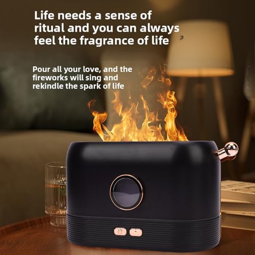 Difusor aromático eléctrico Luqeeg 3D Flame con luz miniatura 3
