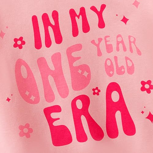 Baby Girl First Birthday Outfit in My One Year Old Era Sweatshirt Tops Cute Fall Shirt Girls 1st Birthday Clothes4