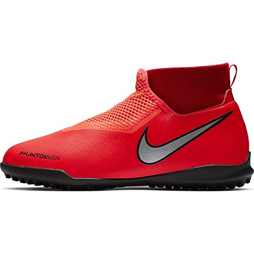 See the ball with your mind in the Nike® Kids Jr. Phantom Vision Academy Dynamic Fit TF Soccer shoes.