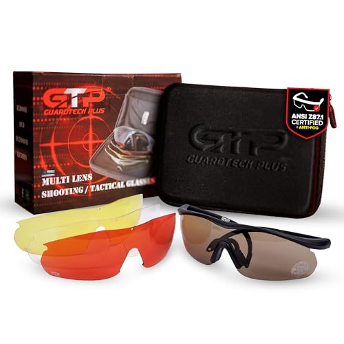 GuardTech Plus Shooting Glasses with Interchangeable Lenses
