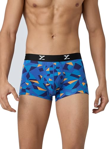 Image of XYXX Men's CloudSoft Modal Printed Trunks| Snug Fit, 4-Way Stretch & No-Marks Waistband Underwear for Man