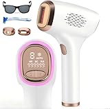 IPL Depilador 3 em 1 com Resfriamento de Gelo, 36W 999.999+ Flashes para Remoção de Pelos em Casa, Dispositivo de Luz Pulsada 110-240V para Uso Doméstico