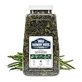 Harmony House Foods Dried Green Beans, cut (8 oz, Quart Size Jar) for Cooking, Camping, Emergency Supply, and...