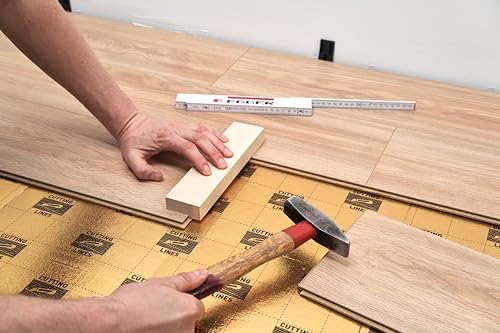 EGGER 1430635 Laminat, Designboden oder Korkboden mit Profil CLIC it Verlegeset für Fußböden: Schlagklotz, Zugeisen + Abstandskeile