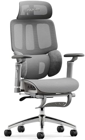 MUSSO H80 Pro Chaise de bureau ergonomique en maille 3 zones, sou...