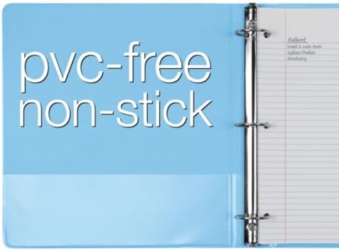 Cardinal 3 Halkalı Klasör, 3,5 cm, Yuvarlak Halkalar, 350 Yaprak Tutar, ClearVue Sunum Görünümü, Yapışmaz, Çeşitli Pastel Renkler, 4 Paket (79552) - Görsel 6