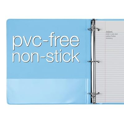 Cardinal 3 Ring Binders, Binders for School and Office, Durable 1.5 Inch, Round Rings, Holds 350 Sheets, ClearVue Presentation View, Non-Stick, Assorted Pastel Colors, 4 Pack (79552)