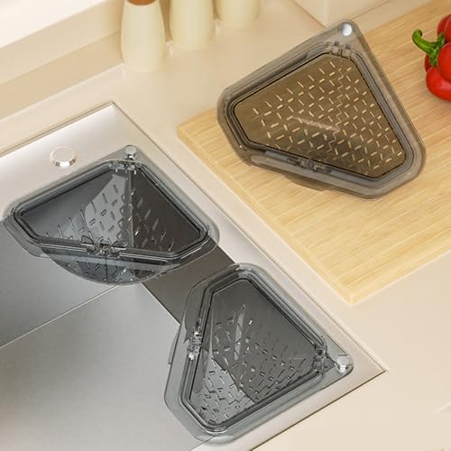 Colador triangular para esquina de fregadero miniatura 4