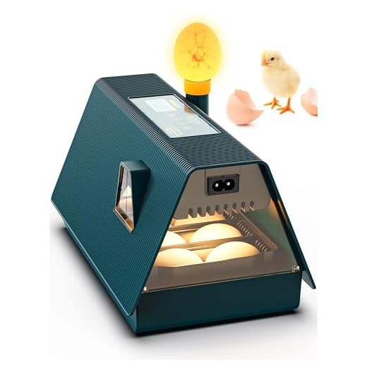 10 Uova Incubatrice per Uova Automatica,Incubatrice per Uova,Incubatrice Uova Gallina Rotazione automatica , Controllo Temperatura e Indicatore Umidità per Polli, Anatre e Oche