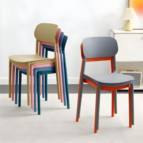 Image of Dream Furnishing - Set of 4 Stackable Dinning Chairs for Home Cafe Office Hotel for Indoor and Outdoor Patio (Black Set 4)