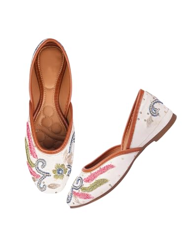 Image of SilverArrow Ethnic Embroidery Jutti with Beautiful Design for Women & Girls