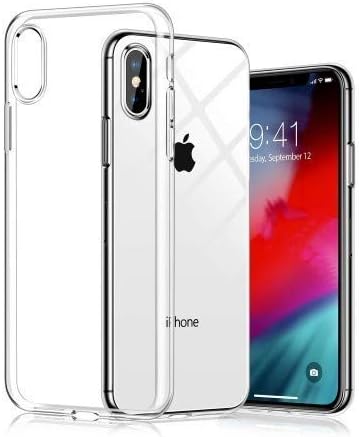 CEDO iPhone Xs Max Clear Case | Soft Flexible Slim-Fit | Full Body 360 Protection Shock Proof TPU Back Cover (Transparent)