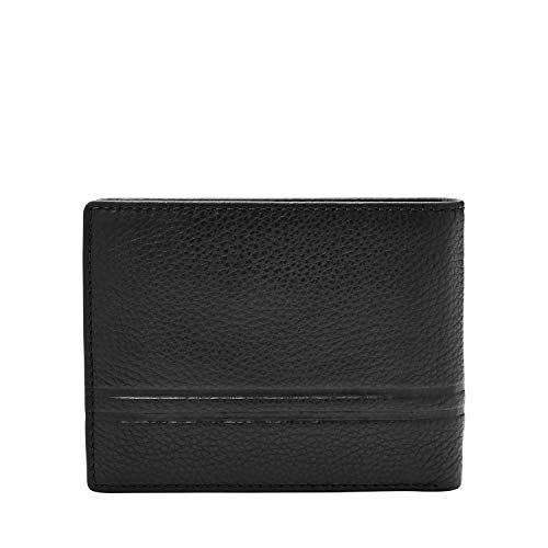 Fossil Men's Wilder Leather Bifold Wallet, Dark Brown4