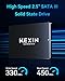 KEXIN SSD 128GB SATA III Internal Solid State Drive 2.5-inch Internal SSD 128G up to 450MB/s SATA 3.0 Internal Drive 3D NAND Flash Internal SSD for Laptop PC Storage and Upgrade