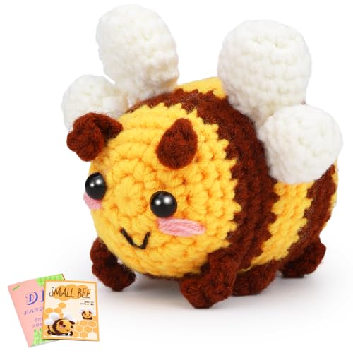 ENCHOL Beginner Crochet Kit, Cute Bees Crochet Kit