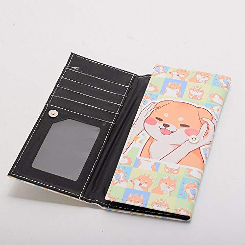 GK-O Japanese Shiba Inu Dog Long Wallet Doge PU leather Billfold Kabosu Dog Coin Purse3