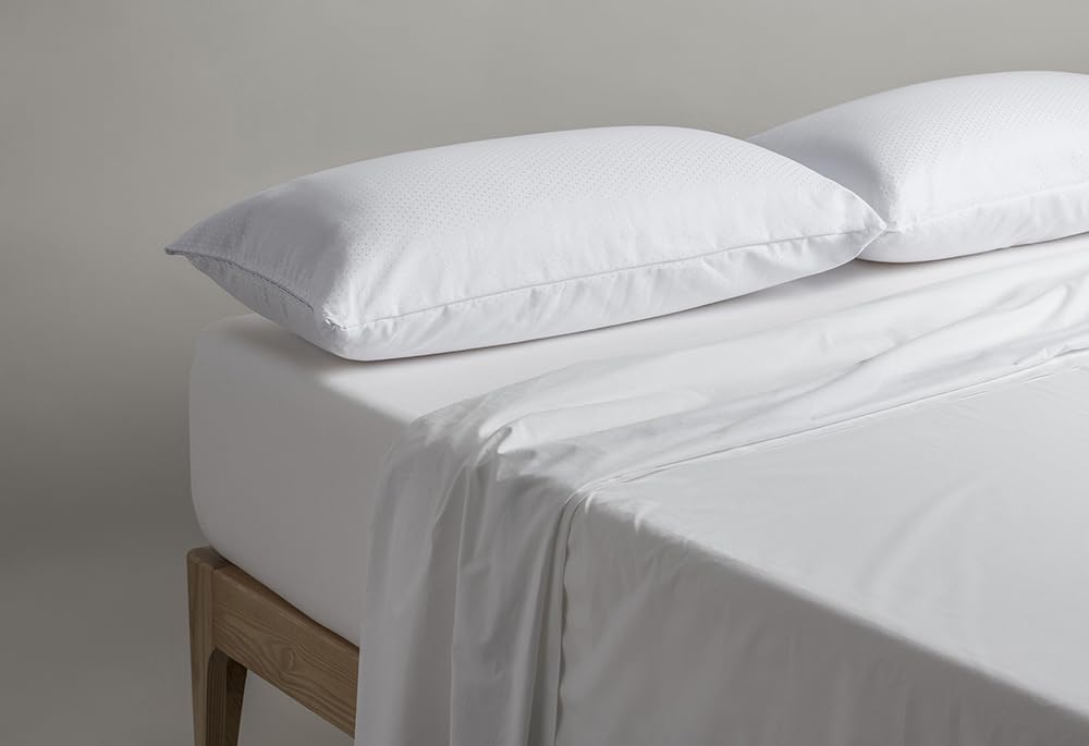 Velfont - Almohada de Fibra Royal con Doble Funda Satinada con Cremallera (150 cm)