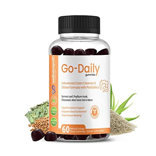 Go-Daily Advanced Colon Cleanse and Detox, Probiotic Gummies for Optimal Gut Health, Laxatives for Constipation and Bloating Relief, 60 Gummies - Wellnesspath Rx and Health Solutions