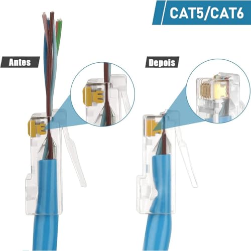 Alicate De Crimpar Rj45 Vazado Profissional