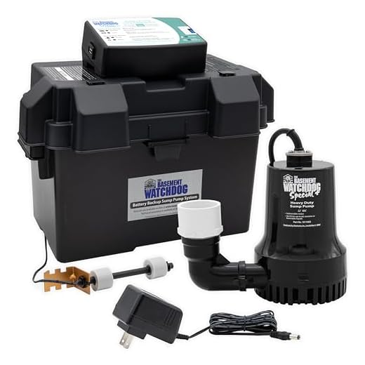 THE BASEMENT WATCHDOG Model BWSP 2,600 GPH at 0 ft. and 1,850 GPH at 10 ft. Special CONNECT Battery Backup Sump Pump System with WiFi Capable 24 Hour a Day Monitoring Controller
