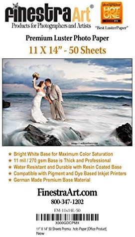 11" X 14" Premium Luster Inkjet Photo Paper - 50 Sheets image 3