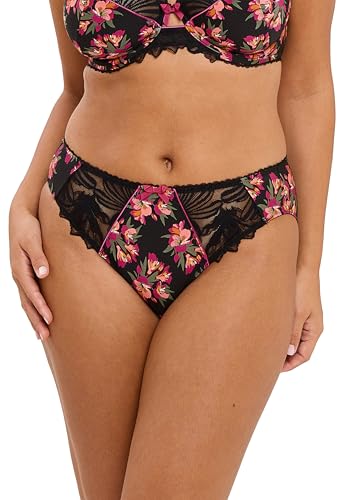 Sans Complexe - Modèle Oriane - Slip - Femme - 42/44 - Bouquets Noir/Rose