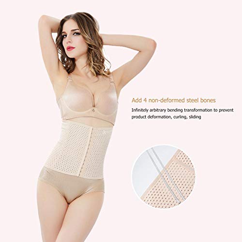 Modelador de corpo feminino, modelador de barriga feminino (champanhe) (M)