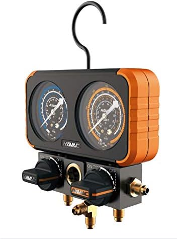 NAVAC NRM2B0202 Manifold Gauge, Dual Heads, 3R02, No Hoses