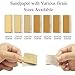 BE-TOOL 70 Sheets Micro Detail Sand Paper Kit, Wet Dry Hook & Loop Alumina 80 to 600 Grit Sandpaper, for Wooden Furniture, 3D-Printed Parts, Metal Polishing, Paint Preparation (A)