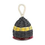 Caxixi - Banda grande negra y amarilla + extremos rojos