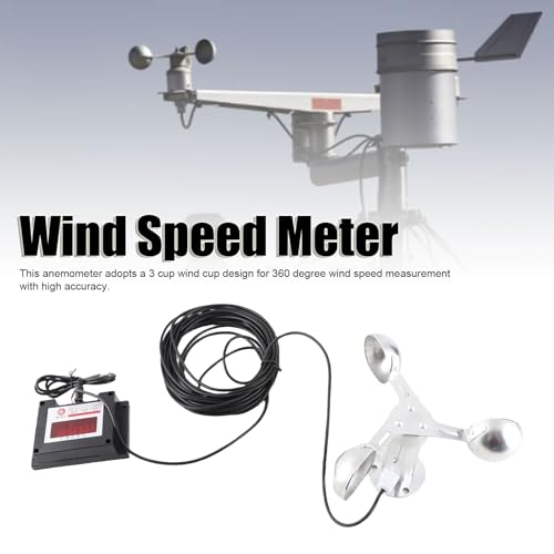 Anemometro per Gru a Torre, Allarme, Stazione Meteorologica, Tazza di, Misuratore di Tazza, Lega di, 220 V, per Misuratore di velocità, Misuratori di velocità del
