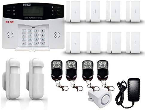 D1D9 GSM Anti Burglar DIY Smart House Alarm System Kit for Homes Household Wireless Security Auto-dialer Door Contact Motion Detector Homekit