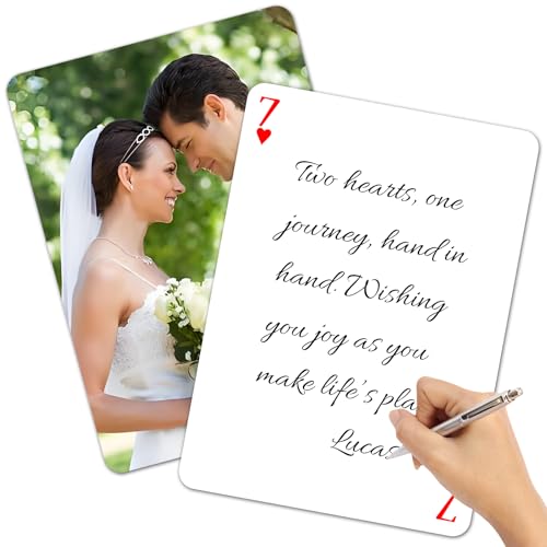 Naipes personalizados para boda con foto