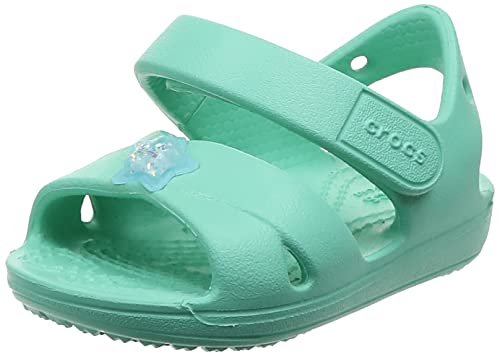 Crocs Kids' Classic Cross-Strap Sandals, Pistachio/Glitter Star, 9 Toddler Crocs Kids' Classic Cross-Strap Sandals, Pistachio/Glitter Star, 9 Toddler