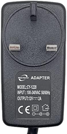Multibao 12V 2A Power Supply Adapter, AC to DC Power Supply Adapter, AC/DC Converter Adapter Driver Transformer UK Plug 5.5mm*2.1mm for LED light CCTV Camera (3)