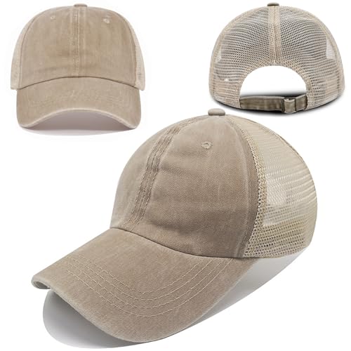 Image of 5 /6 Packs Vintage Washed Plain Baseball Cap Distressed Dad Golf Hat for Men Women